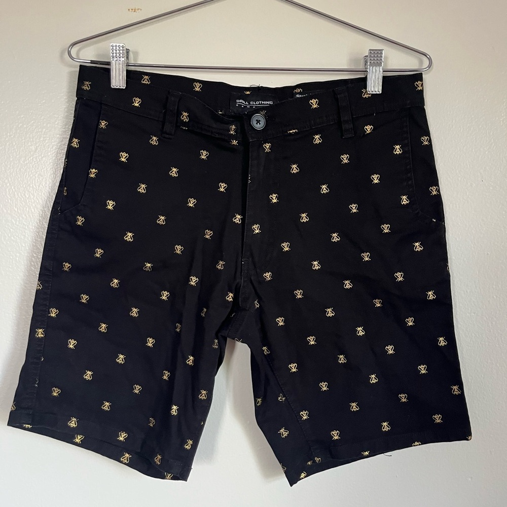 Black and Gold Bee shorts